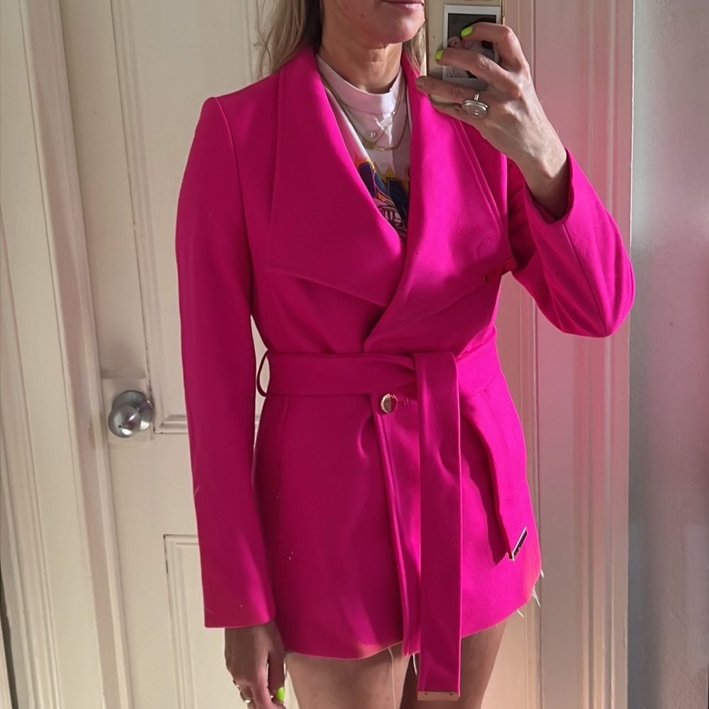 Ted Baker London Pink Belted Jacket
